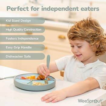 Kids Stainless Steel Utensils Set - Premium 18/8 Grade Silverware Kit - 2 Spoons, 2 Forks, and 2 ... | Amazon (US)