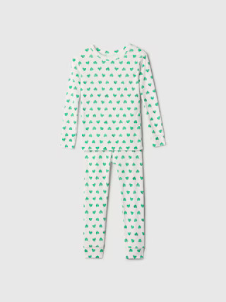 babyGap 100% Organic Cotton Heart PJ Set | Gap Factory