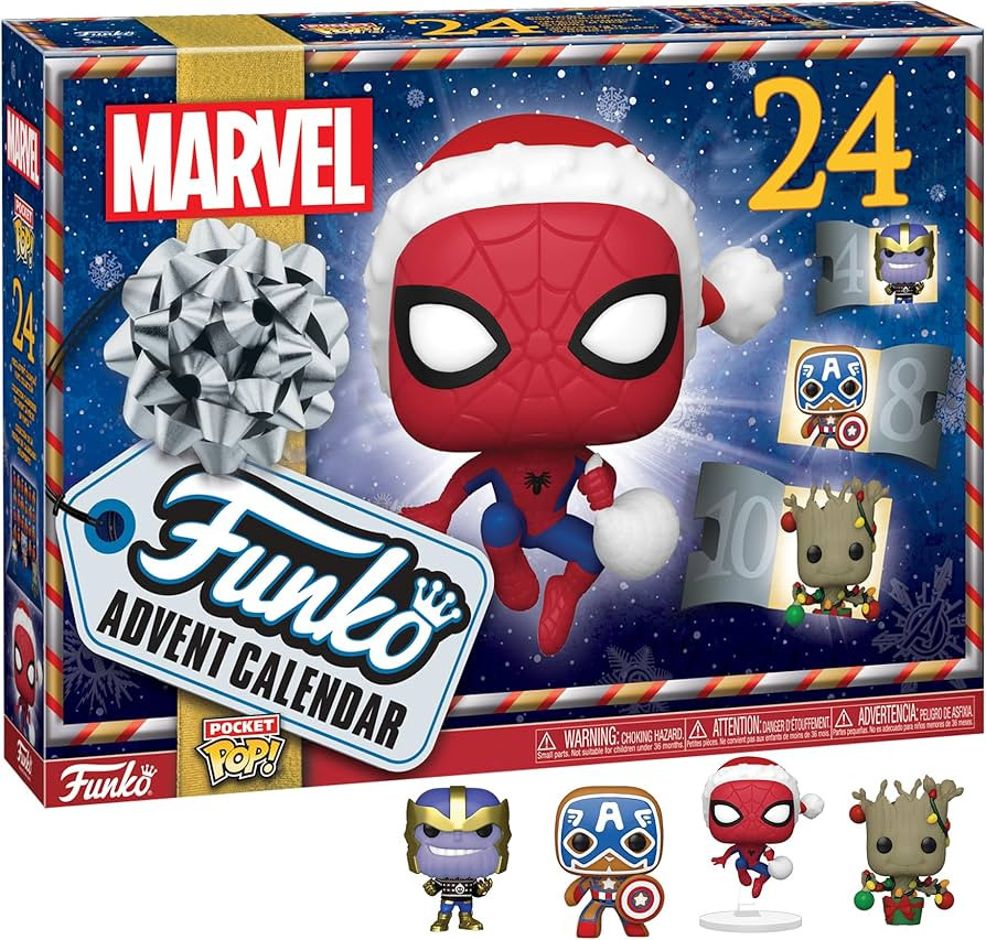 Funko Pop! Advent Calendar: Marvel - Holiday, Multicolor, One Size | Amazon (US)