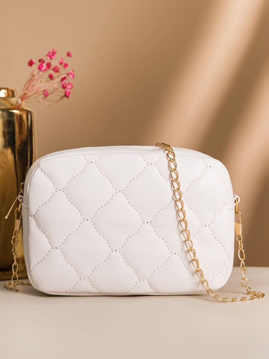 Mini Quilted Chain Crossbody Bag SKU: sg2108302292202925(1000+ Reviews)Valentine's Day Exclusive$... | SHEIN