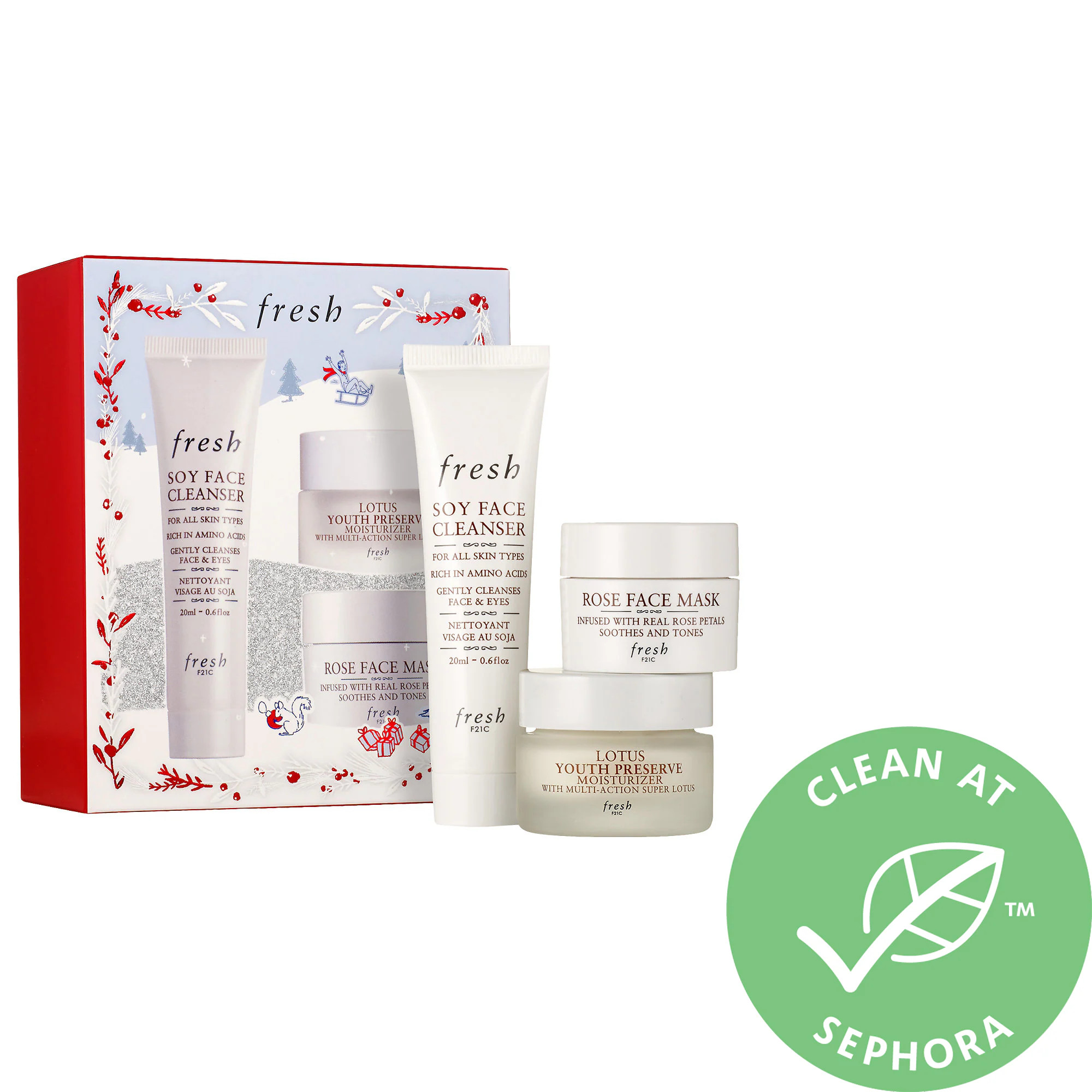 Fresh Cleanse, Mask, Moisturize Set | Sephora (US)