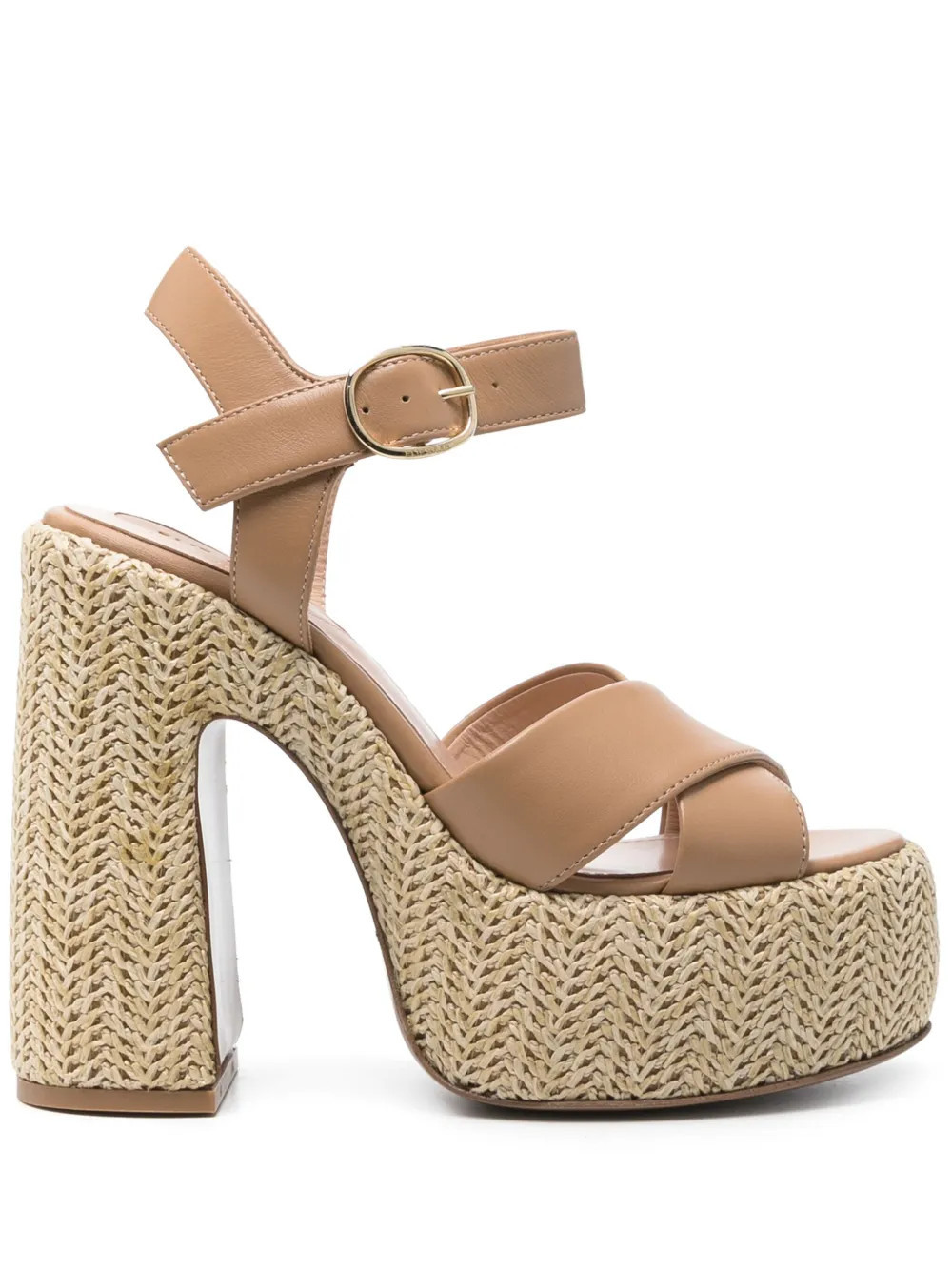 Elie Saab Trianna platform sandals - Brown | Farfetch Global