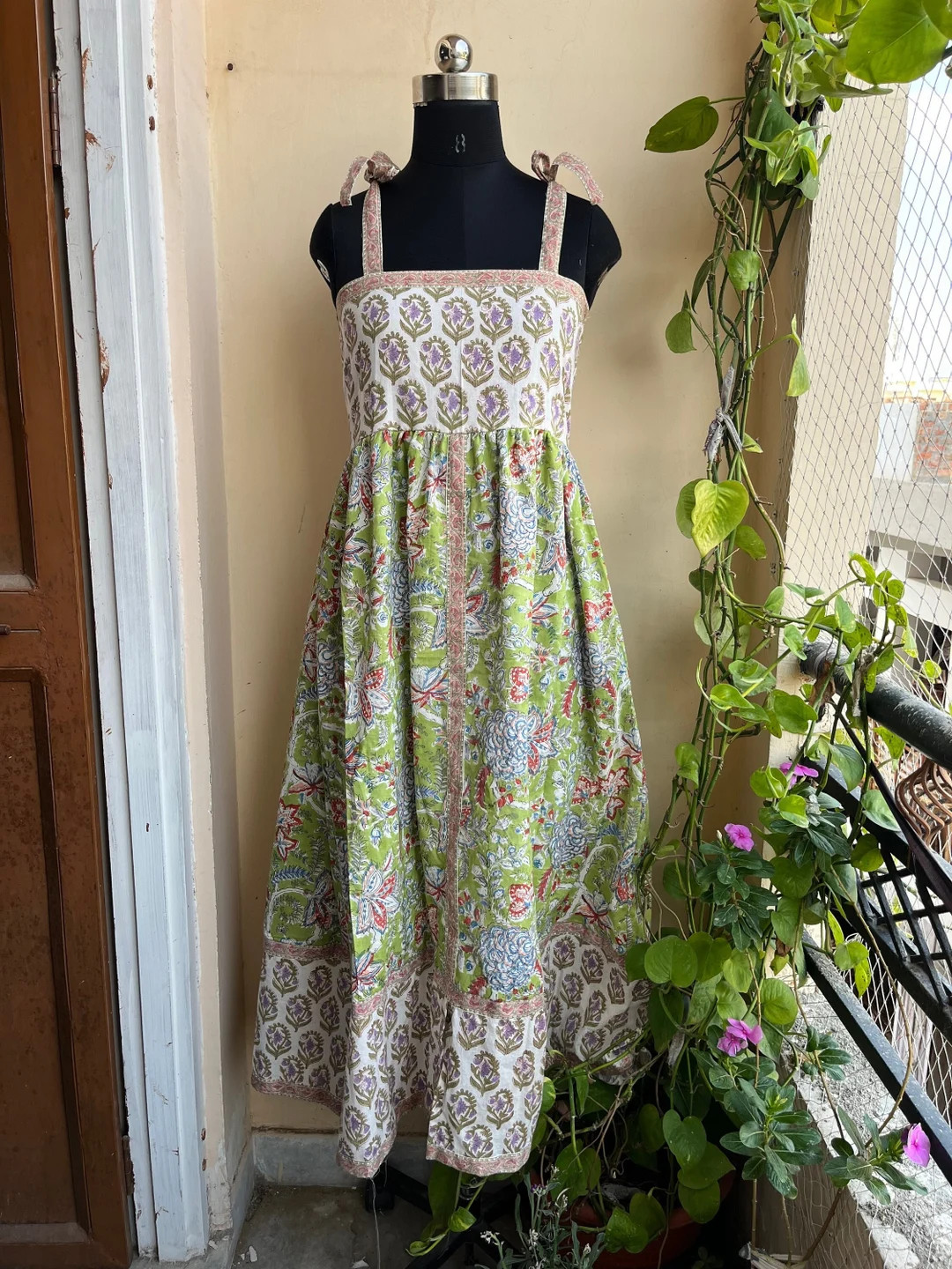 Hand Block Printed Dress Indian Tunics Hand Printed Dress - Etsy | Etsy (US)