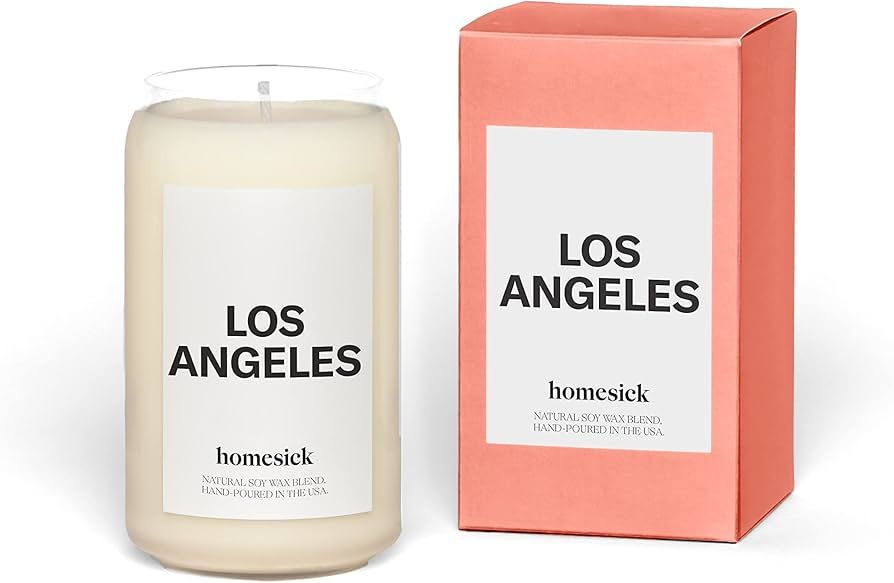 Homesick Premium Scented Candle, Los Angeles - Scents of Orange, Bergamot, Rose, 13.75 oz, 60-80 ... | Amazon (US)