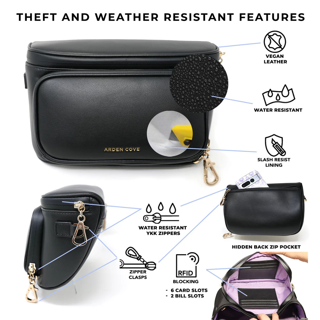 Bum Bag with Locking Clasps Strap | Arden Cove