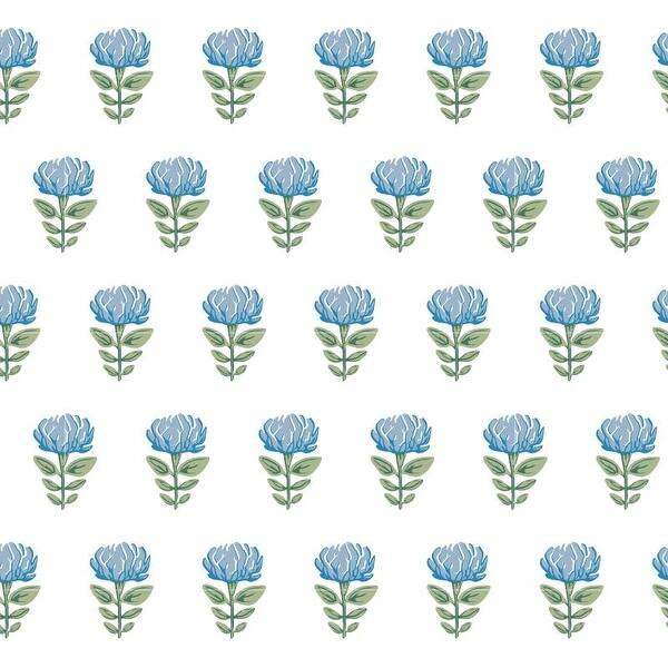 Marigold - Pretty and Simple Floral Removable Peel and Stick Canvas Texture Wallpaper - Bed Bath ... | Bed Bath & Beyond