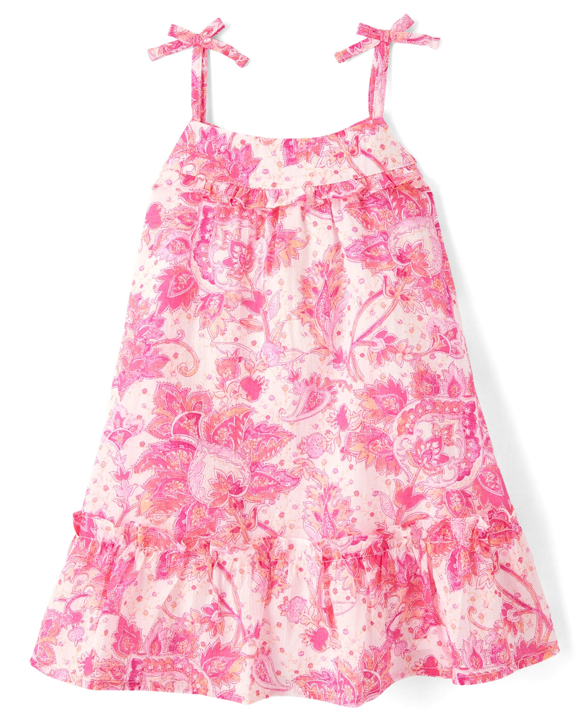 Baby And Toddler Girls Paisley Textured Shift Dress - pink | The Children's Place