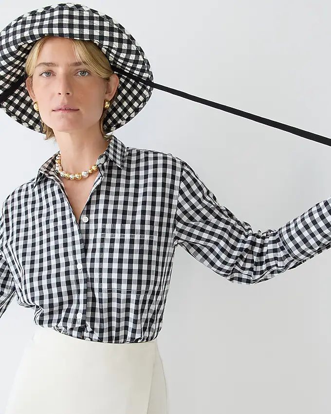 Garçon shirt in gingham cotton poplin | J.Crew US