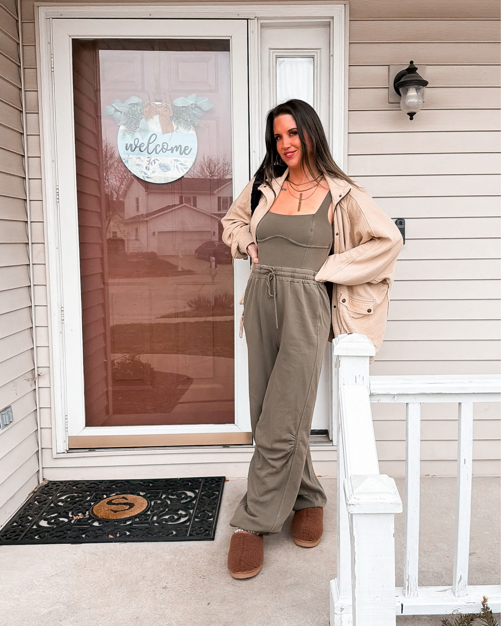 Chapter 35 🎂✨🫶🏼
Free people jumpsuit and jacket | target shoes and bag | Victoria Emerson Sagittarius necklace 
#casual #cozy #fallstyle 

#LTKCyberWeek #LTKSeasonal #LTKFindsUnder100