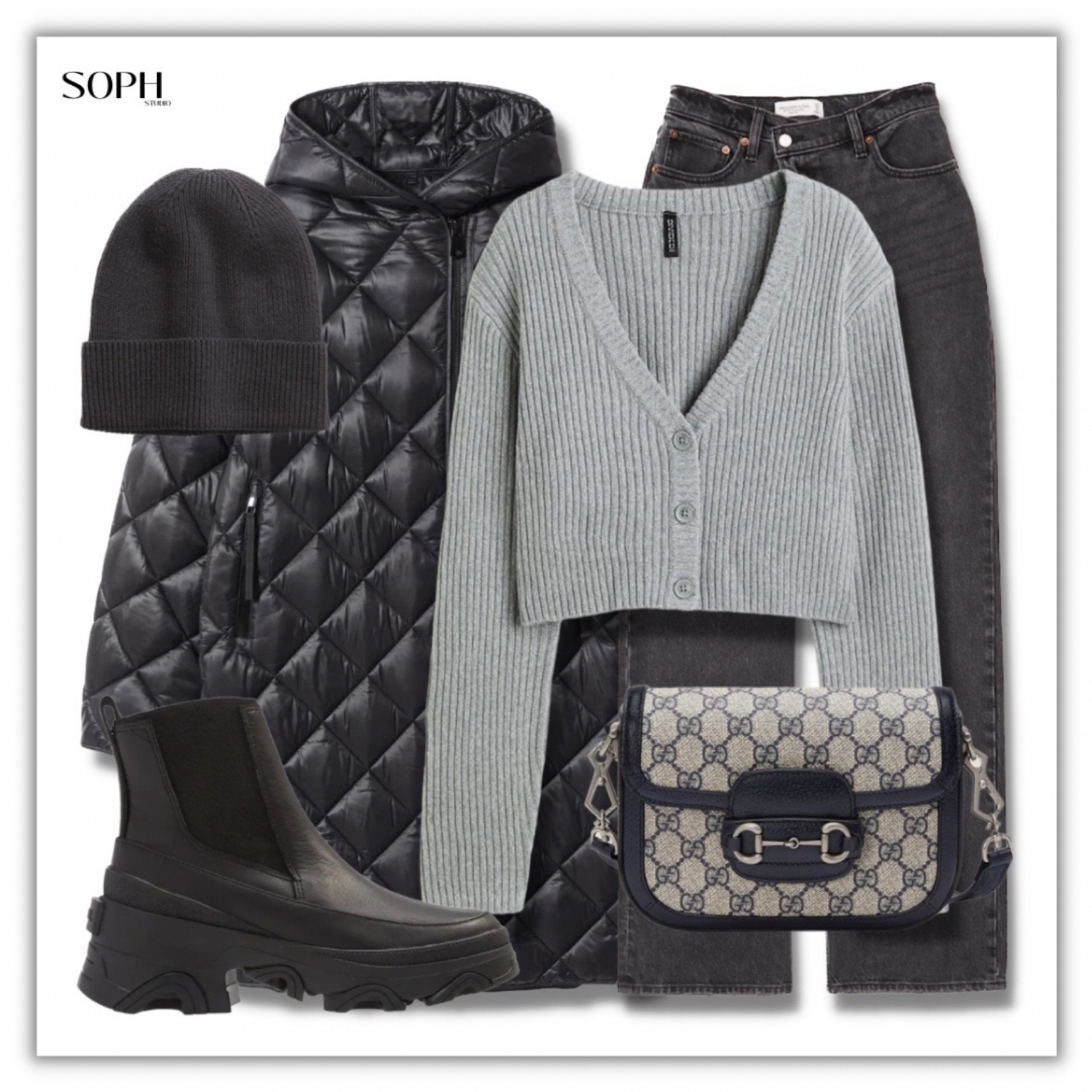 Street Chic look styled with black tones for a bold, edgy look 🖤

#LTKstyletip #LTKFind #LTKfit