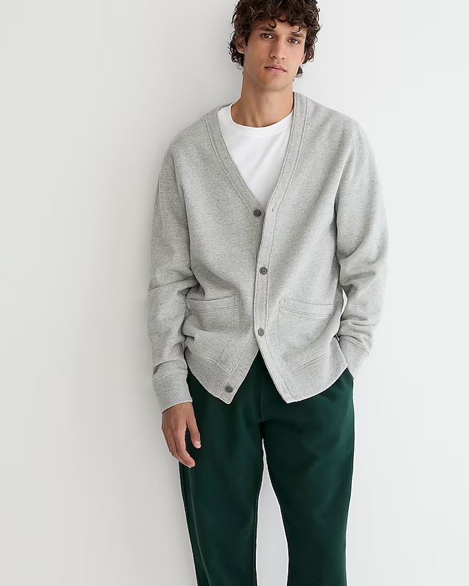 Heritage 14 oz. fleece cardigan sweater | J.Crew US