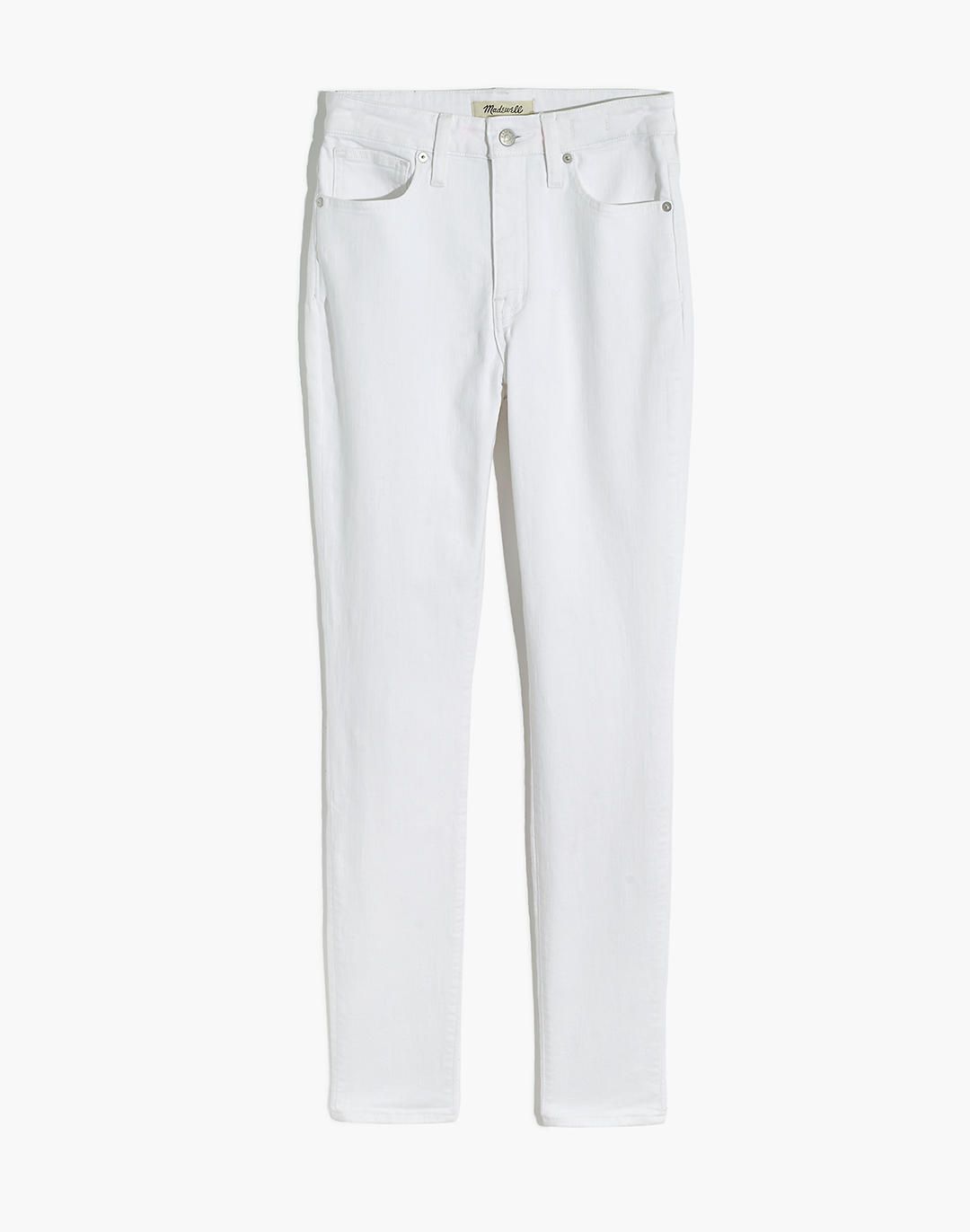 Petite Curvy High-Rise Skinny Jeans in Pure White | Madewell