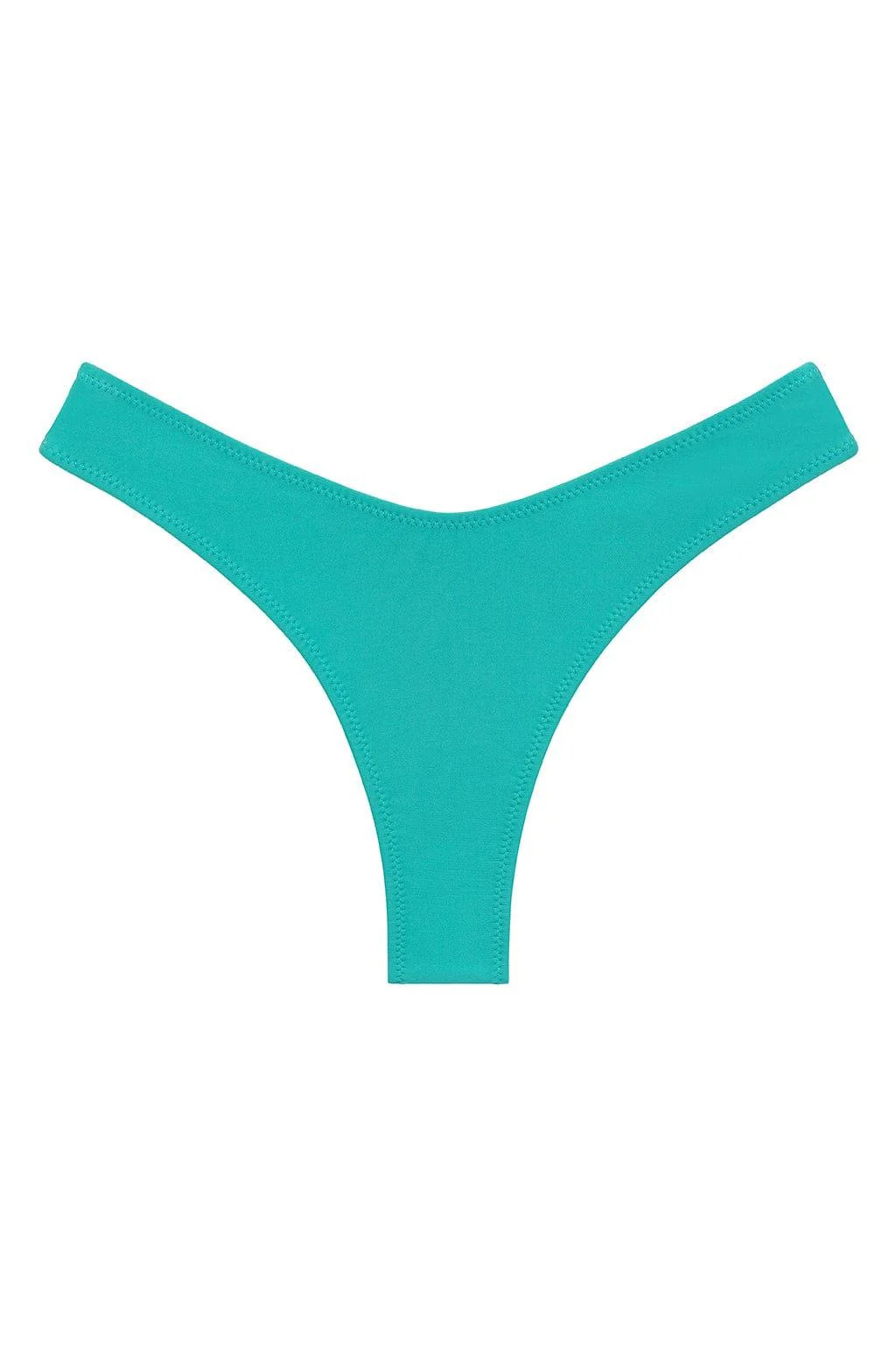 Teal Added Coverage Lulu (Zig-Zag Stitch) Bikini Bottom | Montce