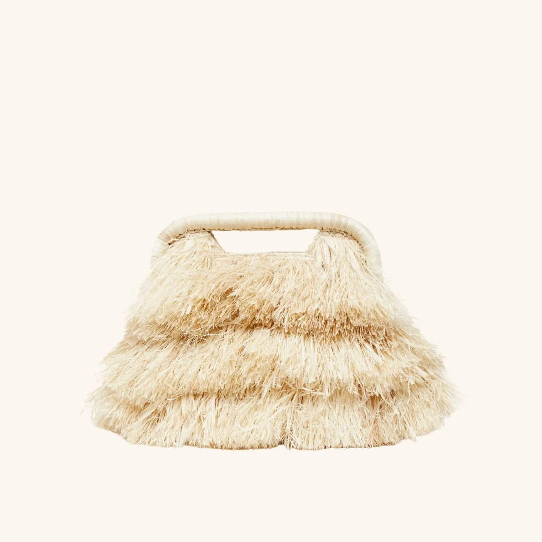 The Flamands Fringe Tote - Natural | Poolside