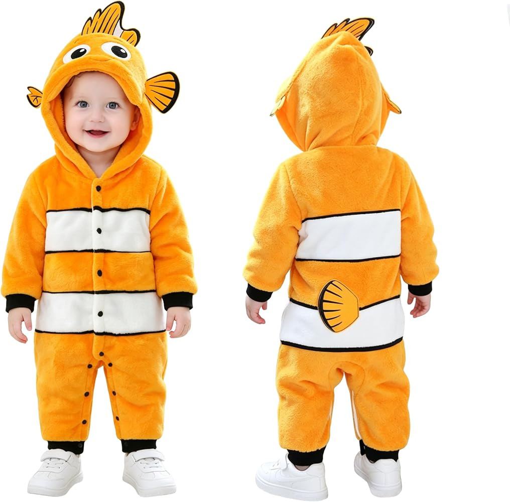 TONWHAR Kid's and Toddler's Costume Baby Animal Outfit Baby Boys' Girls' One-Piece Rompers Jumpsu... | Amazon (US)