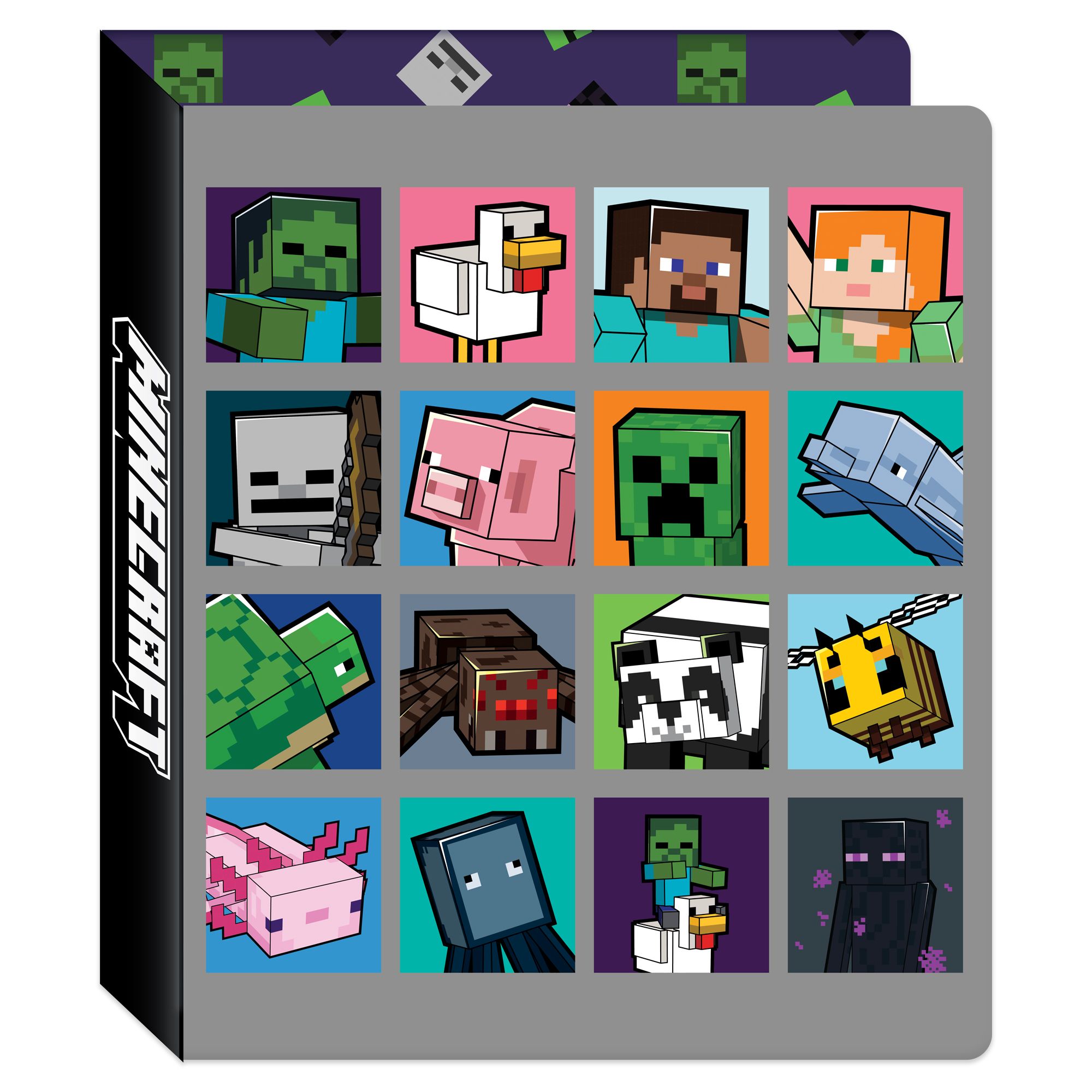 Minecraft 1” Vinyl Binder, 3-Ring, 9.75 Inch Wide by 11.5 Inch High - Walmart.com | Walmart (US)