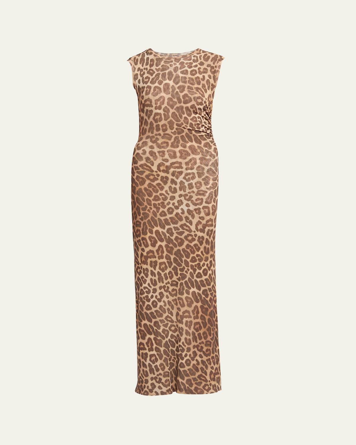 Long Leopard Mesh Sleeveless Dress | Bergdorf Goodman