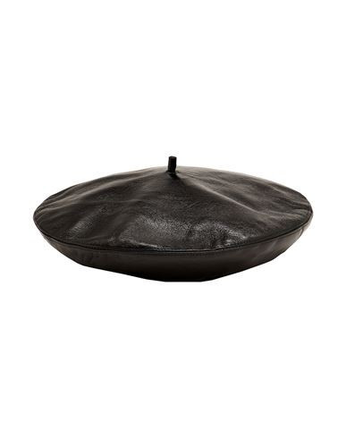8 By Yoox Leather Beret Man Hat Black Size M Leather | YOOX (US)