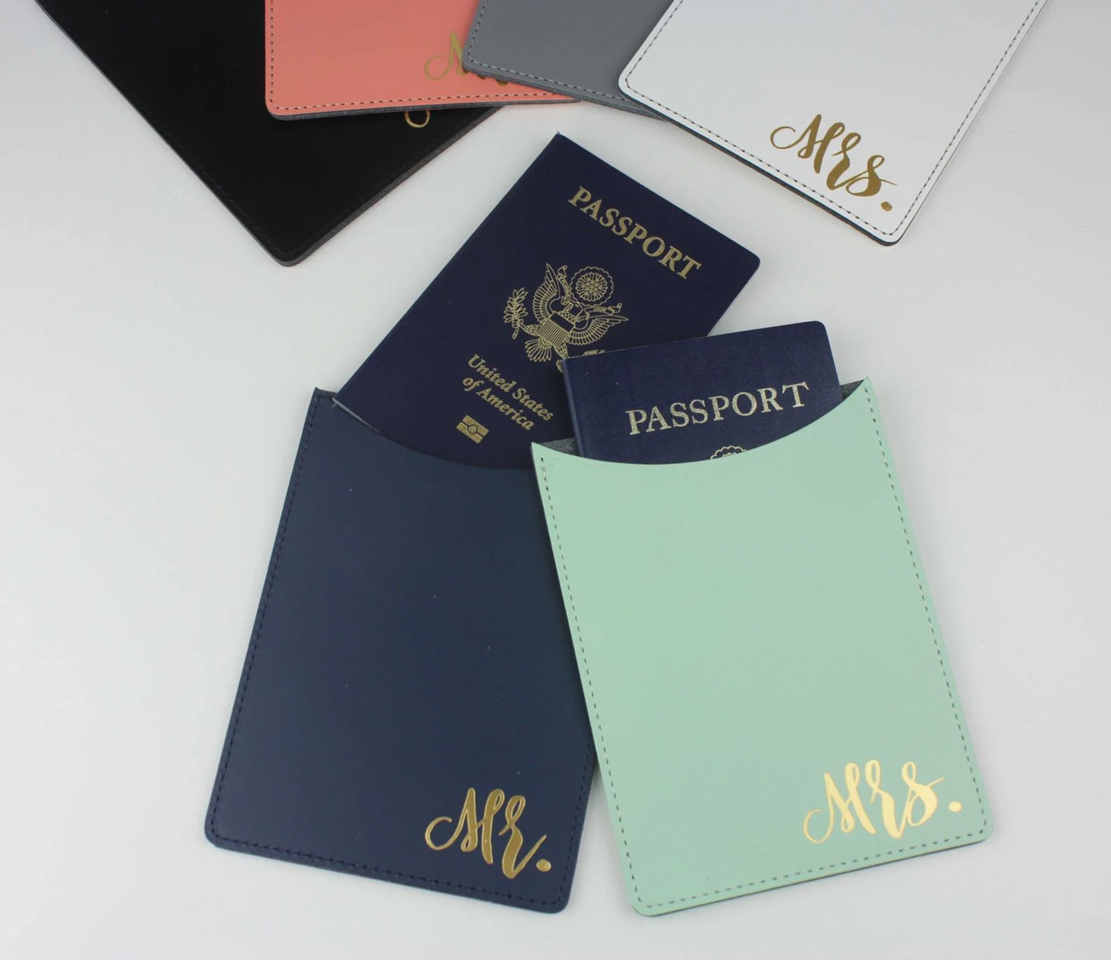 Wedding Passport Holder  Mr. and Mrs. Passports  Honeymoon | Etsy | Etsy (US)