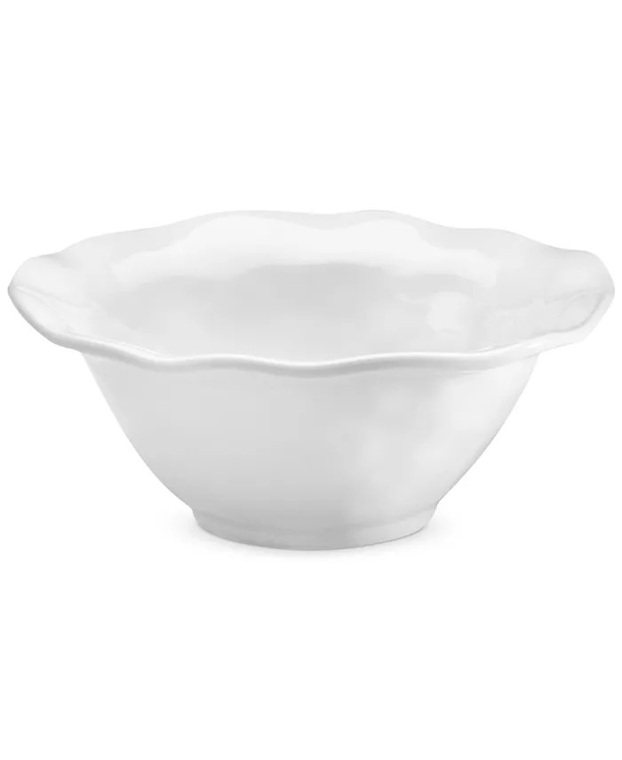 Ruffle White Melamine Cereal Bowl, Set of 4 | Macy's