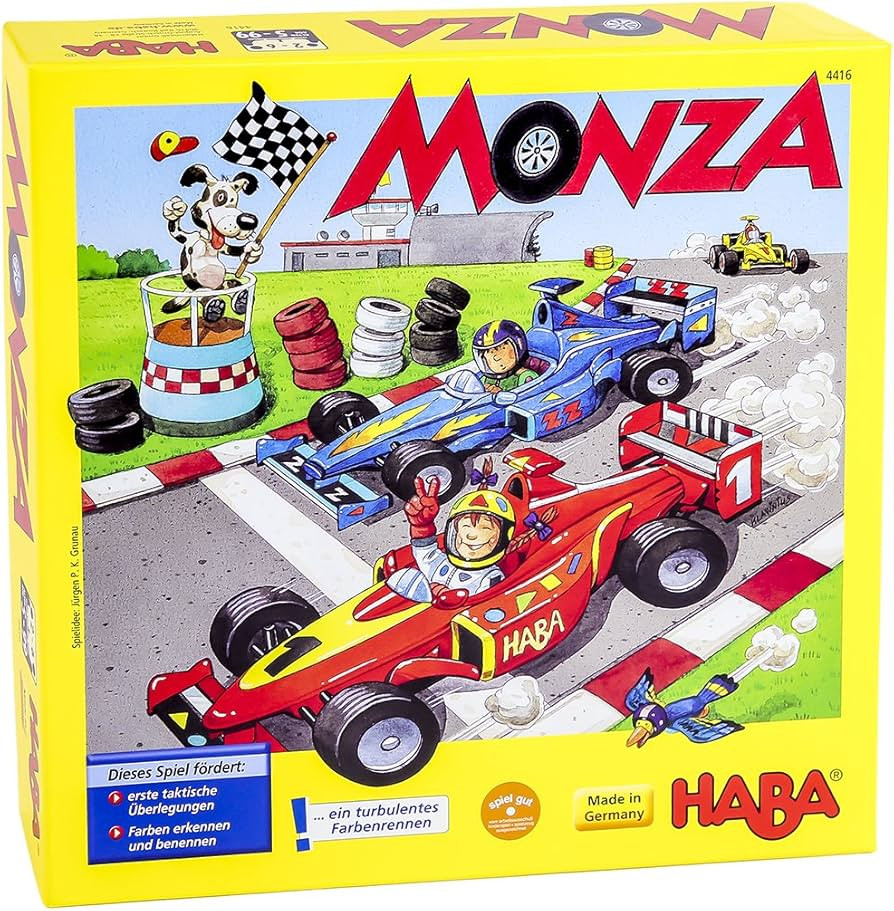 HABA Monza - A Car Racing Beginner's Board Game Encourages Thinking Skills - Ages 5 and Up (Made ... | Amazon (US)