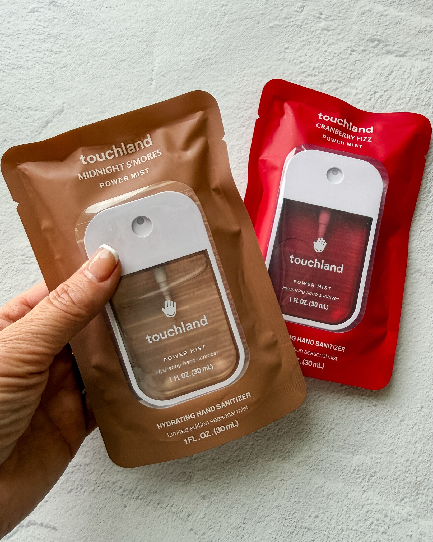 I always have to grab the seasonal scents when Touchland drops them.  This Midnight Smores and Cranberry fizz variety are great to slip into a gift along with popping into all our various sports/school/handbags! Always a favorite!

#LTKselfcare #LTKSeasonal #LTKBeauty