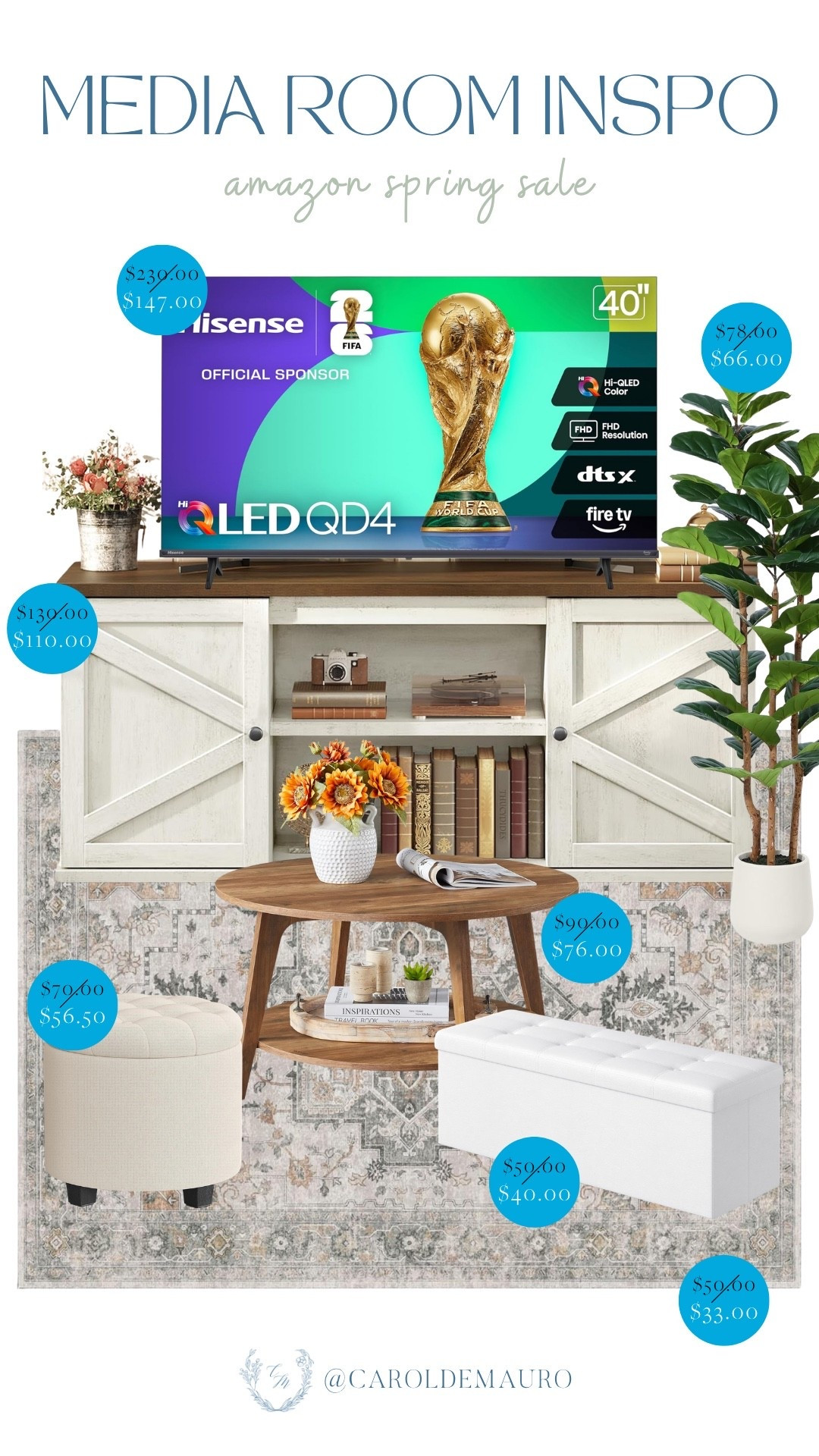Rounded up some cozy media room inspiration that is officially part of the Amazon Spring Sale! These neutral pieces are such a great way to elevate your space while the deals are still live.

living room inspo, furniture finds, home gadgets, electronics, smart home, spring refresh, media room ideas, creator favorites 2026

#LTKU #LTKSaleAlert #LTKSeasonal