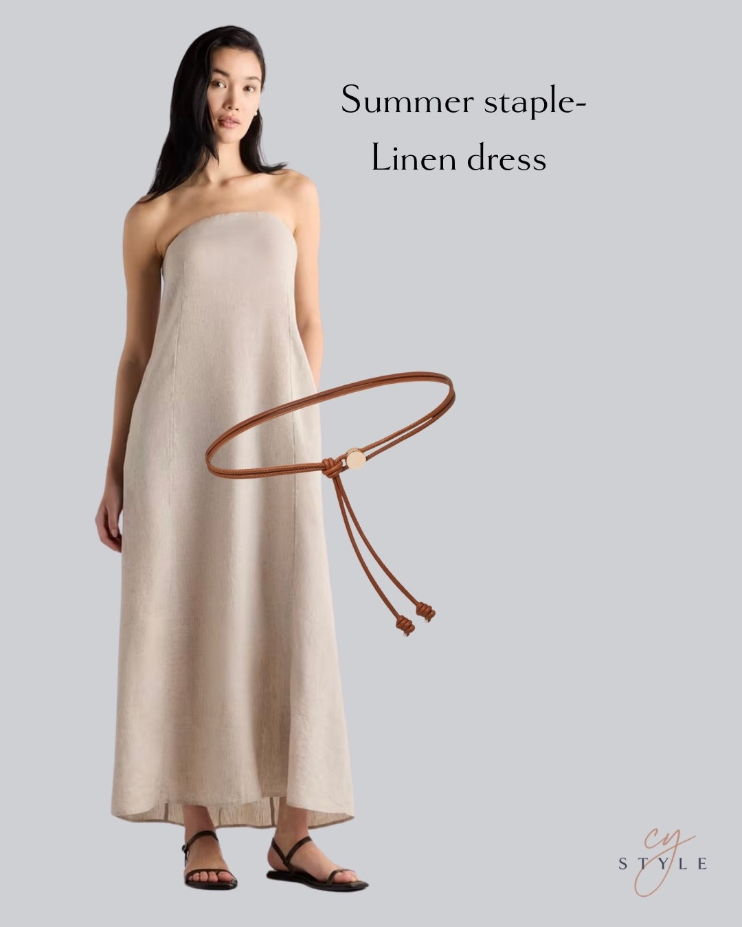 Gorgeous @Quince linen strapless dress. So easy to style! Add a belt-you won’t believe the price on this one… Perfect for all your summer dresses!  
￼

#LTKgrwm #LTKOver40 #LTKSaleAlert
