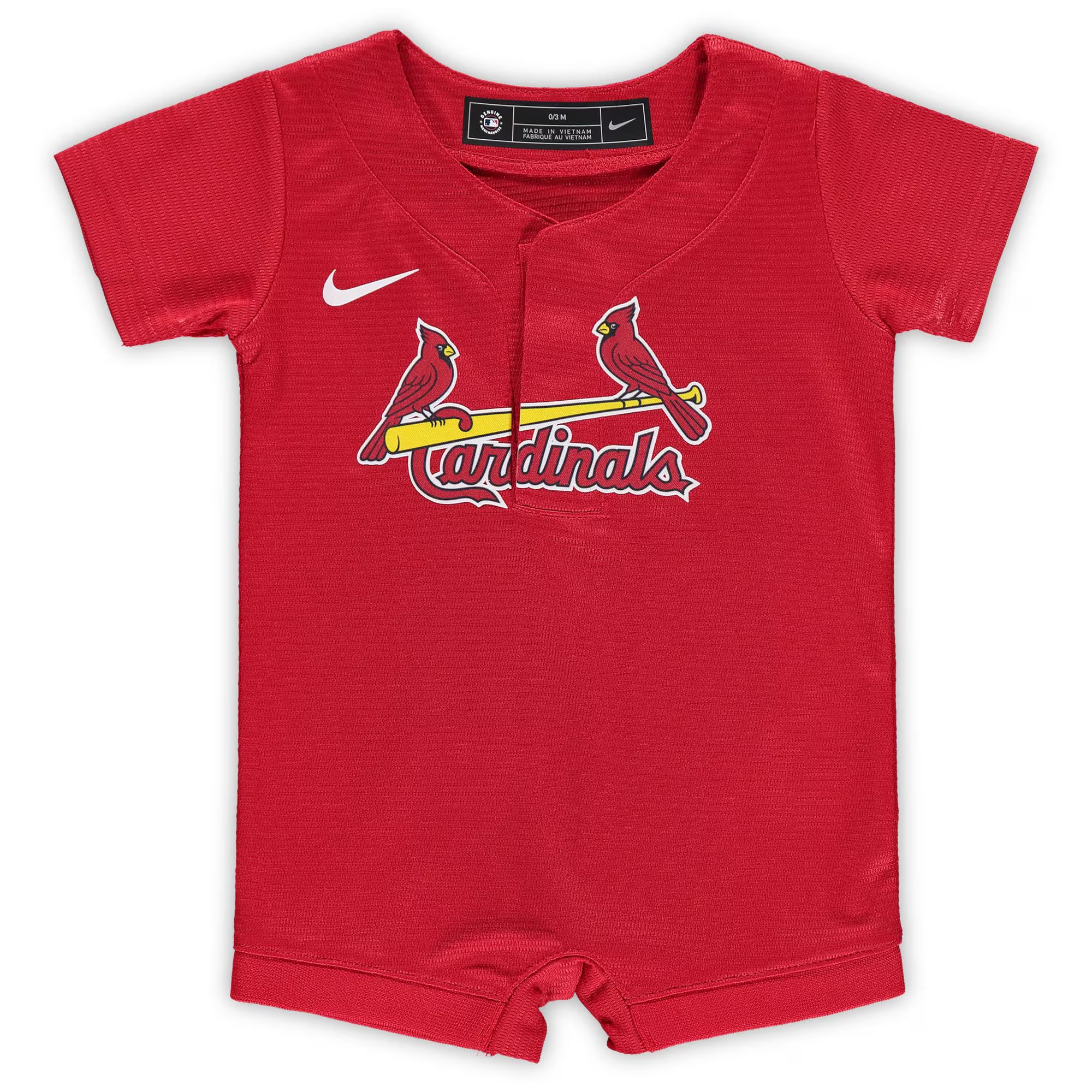 Newborn & Infant St. Louis Cardinals Nike Red Official Jersey Romper | MLB Shop