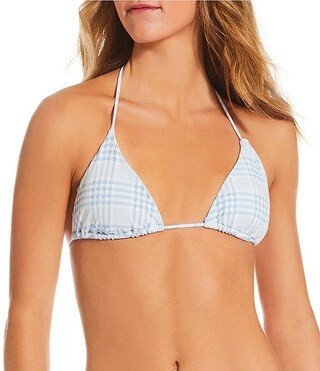 O'Neill Catamaran Plaid Venice Texture Triangle Swim Top & Maracas Texture Tie Side Hipster Swim ... | Dillard's