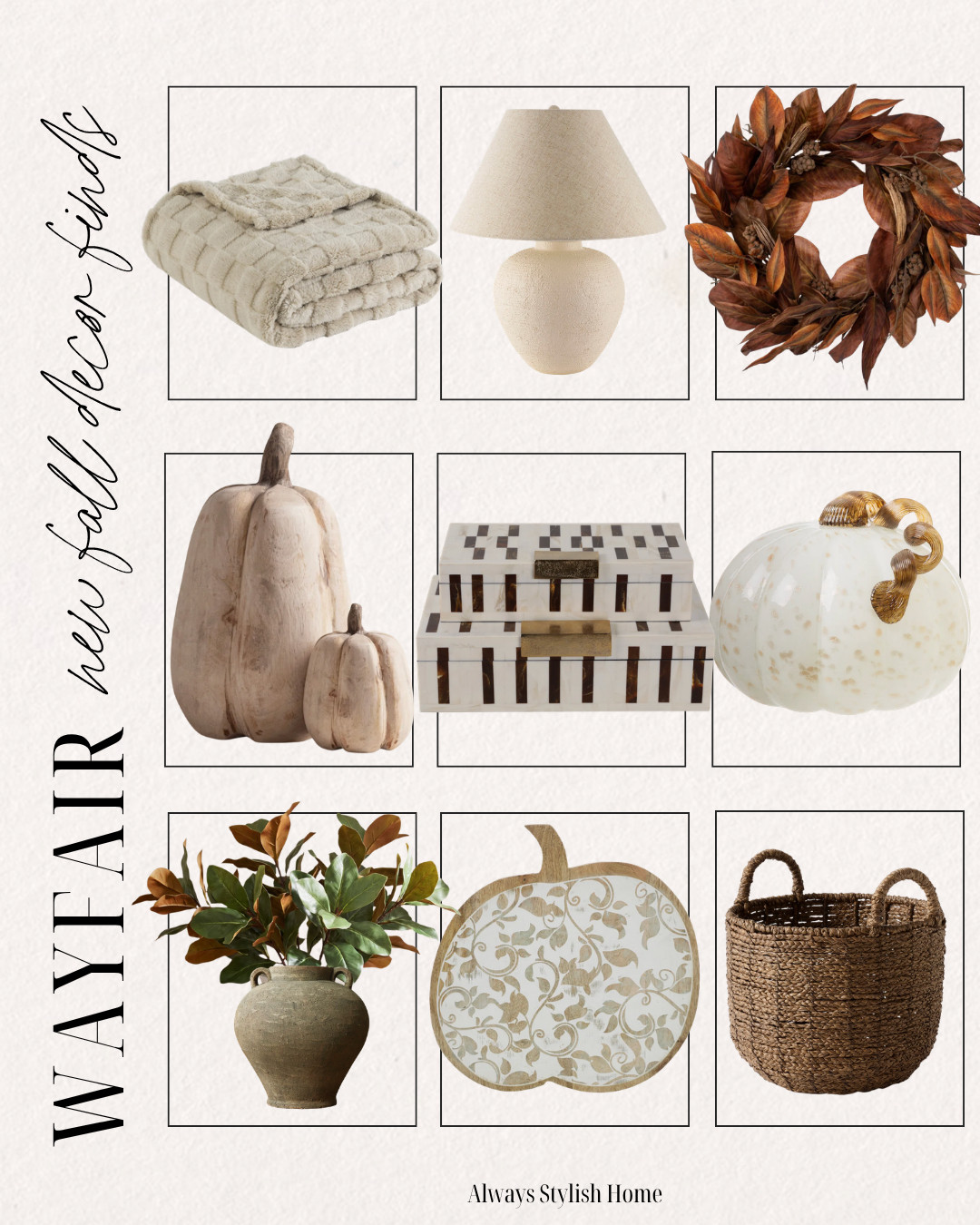 Transform your home for the season with the latest Wayfair Fall Home Decor finds! Discover cozy, designer-inspired decor that brings warmth and style to every space, from faux stems, ceramic vases, cozy throw blankets, candles, and wood accents to modern organic furniture and seasonal decorating essentials. Whether you're decorating your living room, entryway, bedroom, or dining room, these affordable Wayfair finds make it easy to create a warm, elevated home for fall. Follow for the best Wayfair home decor, cozy home inspiration, trending fall decorating ideas. 

 #LTKSeasonal #LTKHome