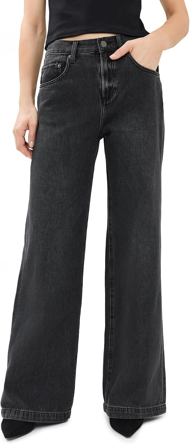 Women's Jadyn Low Slung Palazzo Jeans | Amazon (US)