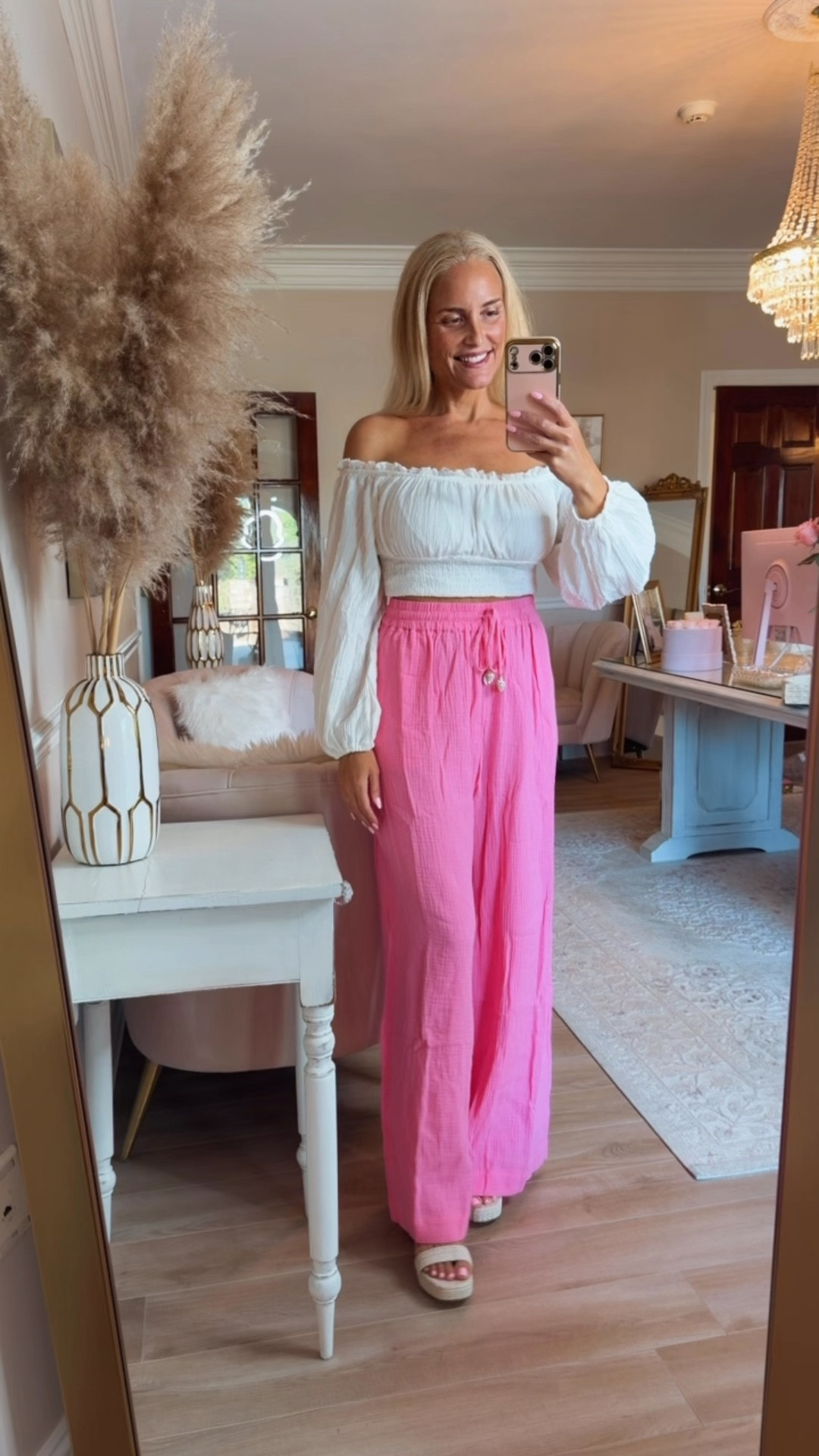 The prettiest hot pink beach pants! Obsessed! I got a size medium, but they are too big. If between sizes, size down.

#LTKootd #LTKgrwm #LTKdayinmylife