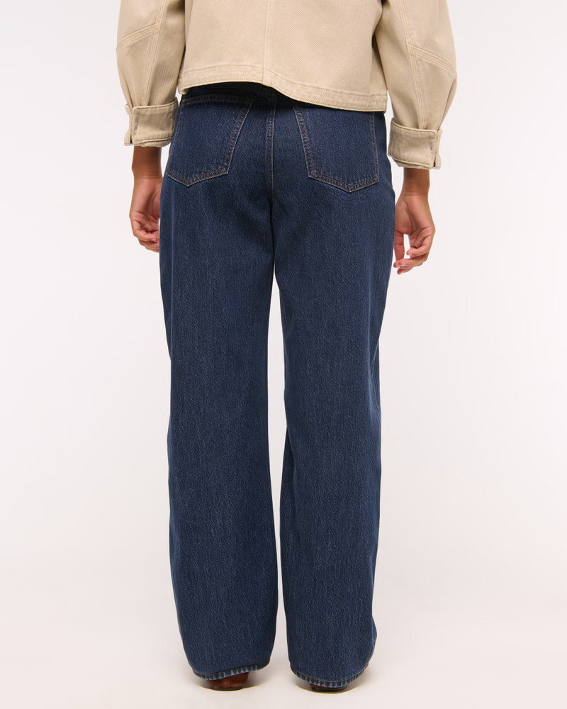 Women's Curve Love High Rise Loose Jean | Women's Bottoms | Abercrombie.com | Abercrombie & Fitch (US)