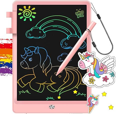 FLUESTON LCD Writing Tablet, Doodle Board Toys Gifts for 3-8 Year Old Girls Boys, 10 Inch Colorfu... | Amazon (US)