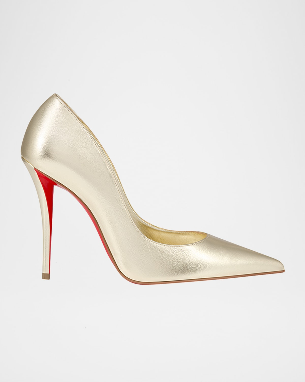 100mm Miss Z Metallic Leather Pumps | Neiman Marcus