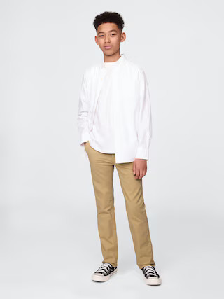 Kids Uniform Straight-Fit Stretch Khakis | Gap (US)