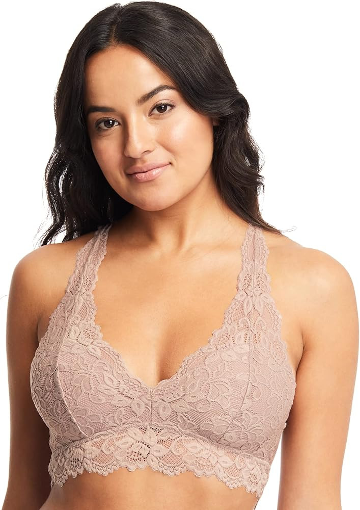 Mia Lace Bralette for Women, Unpadded and Unlined Wireless Bra, Perfect Racerback Everyday Linger... | Amazon (US)