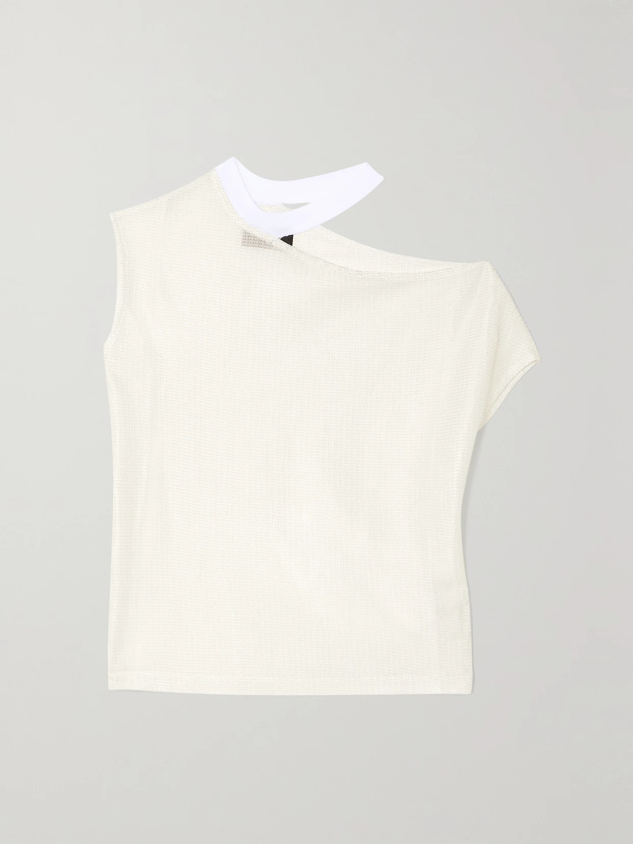 RtA - Axel Cutout Ribbed-knit Top - White | NET-A-PORTER (US)