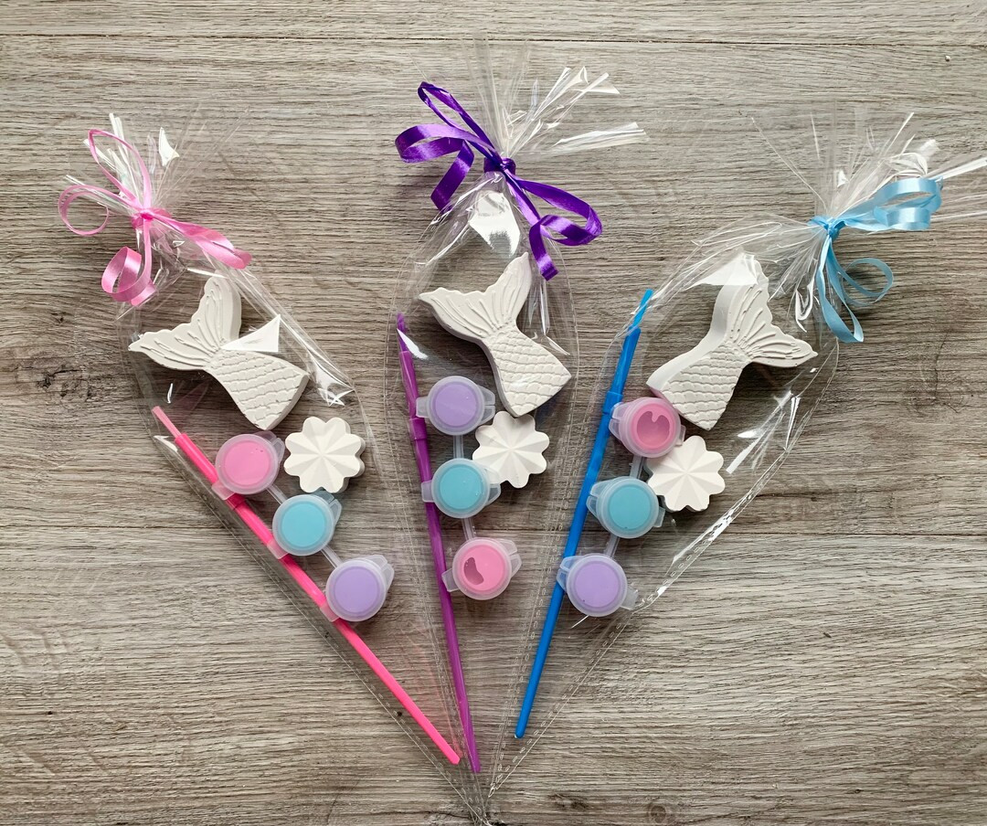 Paint Your Own Mermaid Tail / Mermaid Party Cone / Mermaid Party Favors/ Sea Life Party Favor / M... | Etsy (US)
