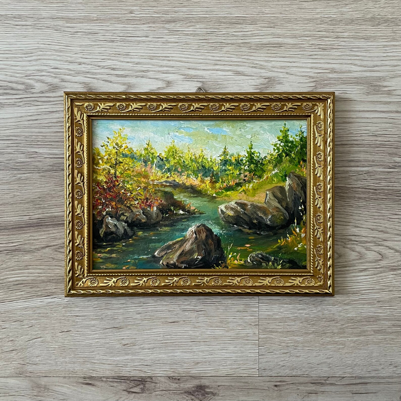 Gold framed vintage painting, Oil painting original vintage, Original oil painting vintage, Vinta... | Etsy (US)