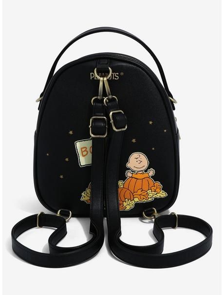 Peanuts Snoopy & Woodstock The Great Pumpkin Convertible Light-Up Mini Backpack - BoxLunch Exclus... | BoxLunch