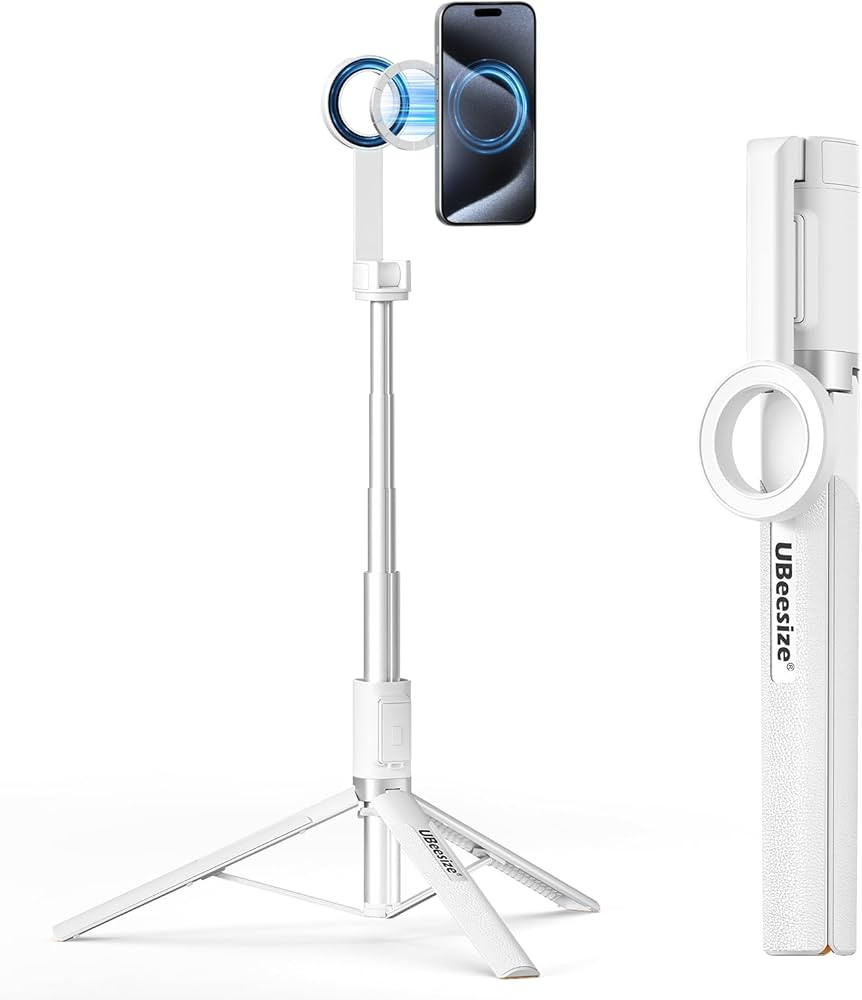 UBeesize Magnetic Tripod for iPhone with Remote, 64’’ Extendable Phone Stand for Video Record... | Amazon (US)