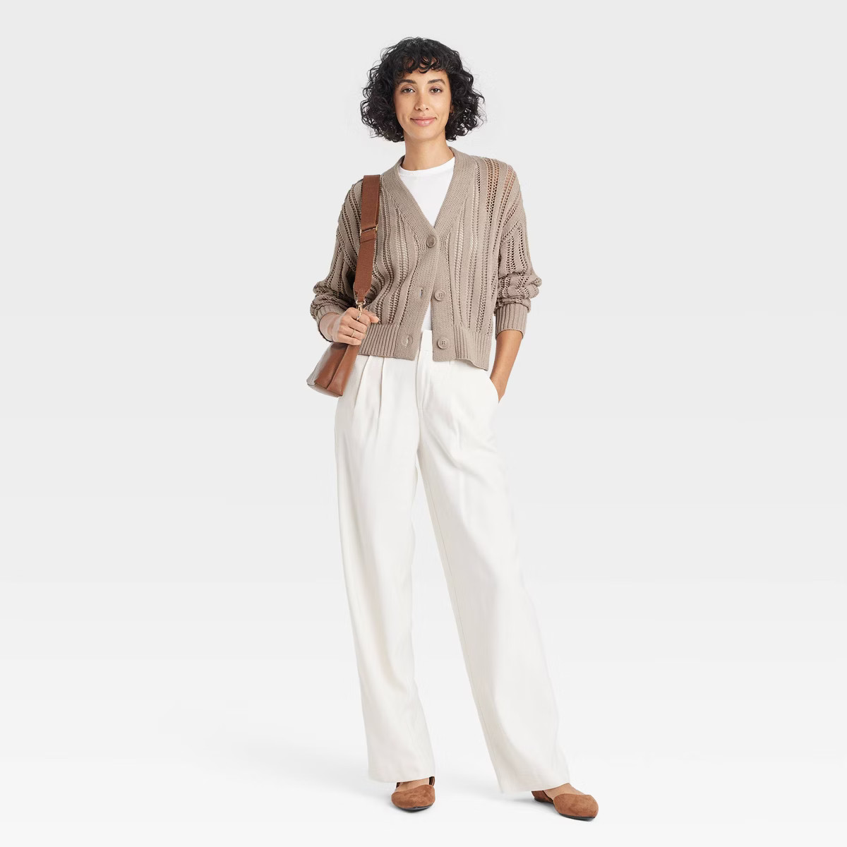 Women's Openwork Cardigan - A New Day™ | Target