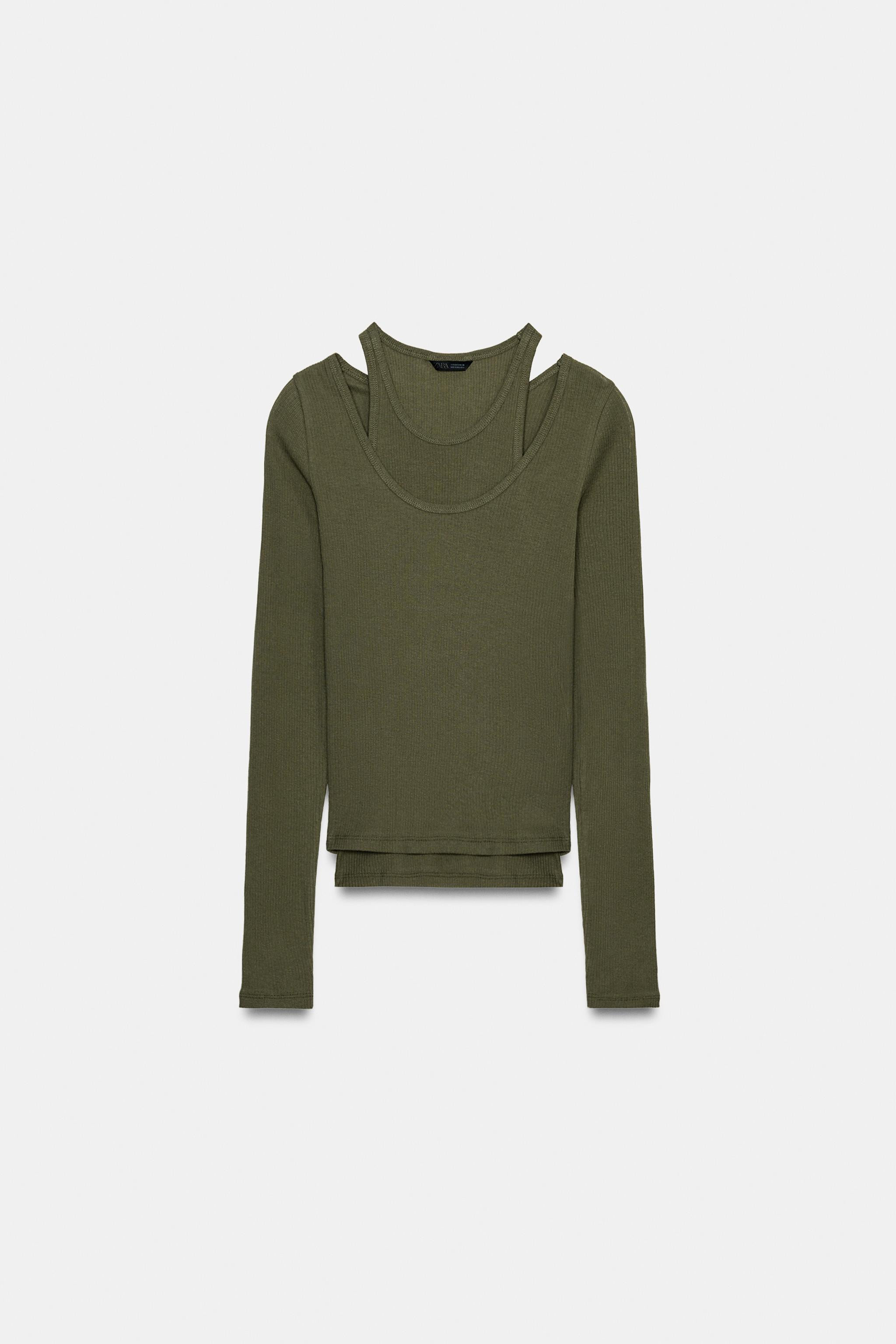 DOUBLE RIBBED T-SHIRT | Zara US