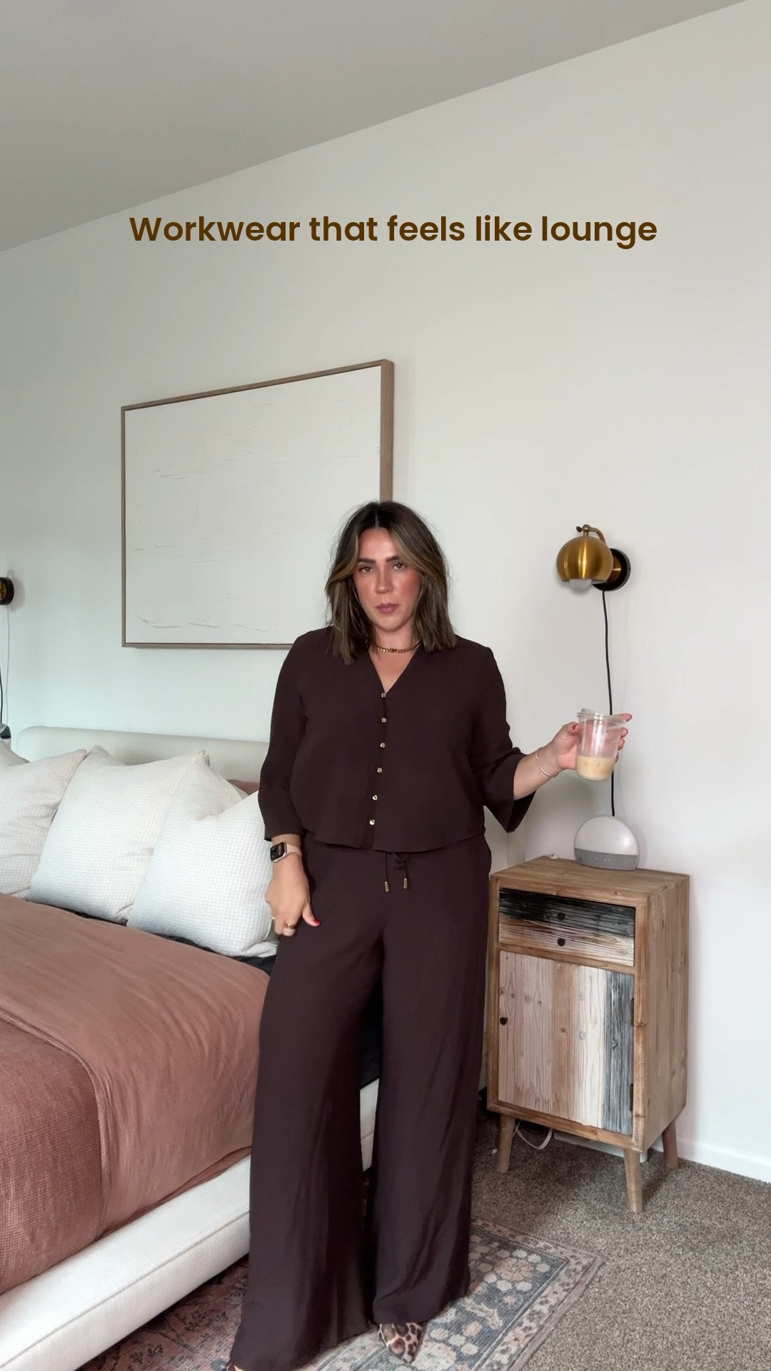 The perfect separates set that’s gauzy and drapey. Perfect for fall, workwear or teacher outfit! I did a size L! I’m 5’5 the pants run slightly long. 

#LTKWorkwear #LTKSeasonal #LTKMidsize