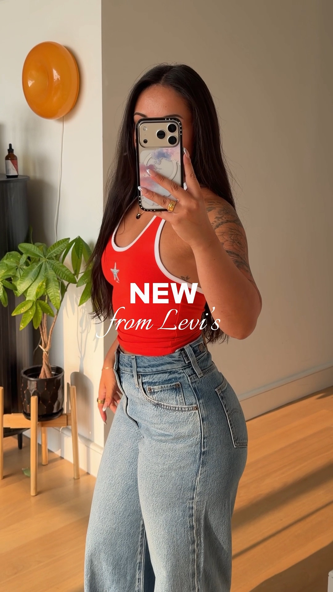 New at @levis 💙wearing size 26x29 in the jeans, 26 in the shorts, and a small in both tops! #LevisLTKPartner