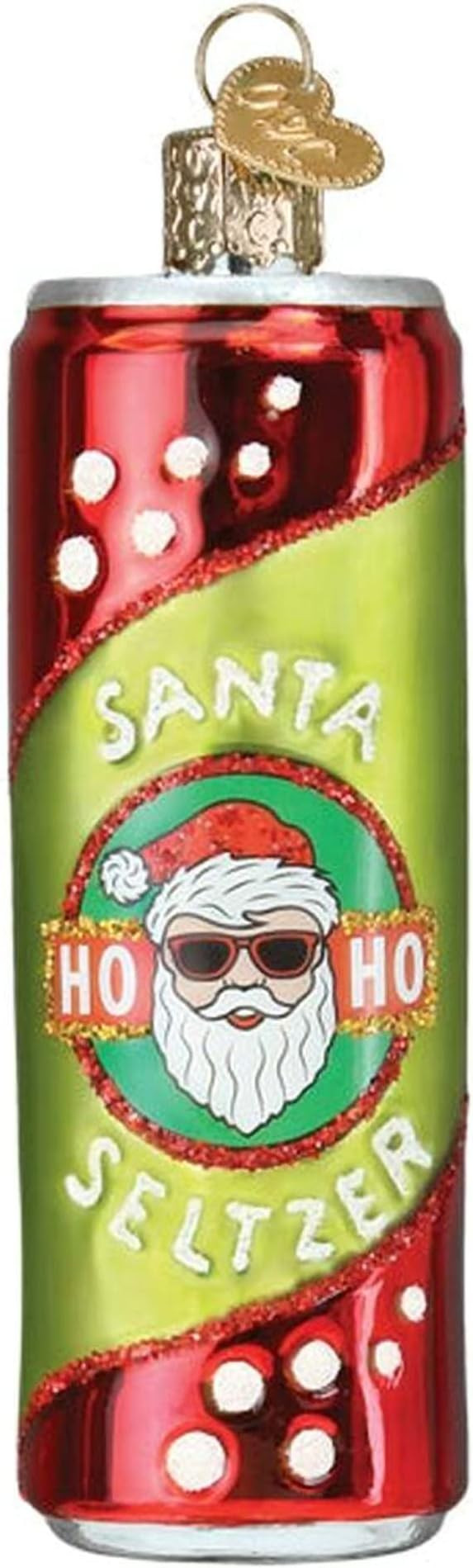 Old World Christmas Santa Seltzer Glass Blown Ornament for Christmas Tree | Amazon (US)