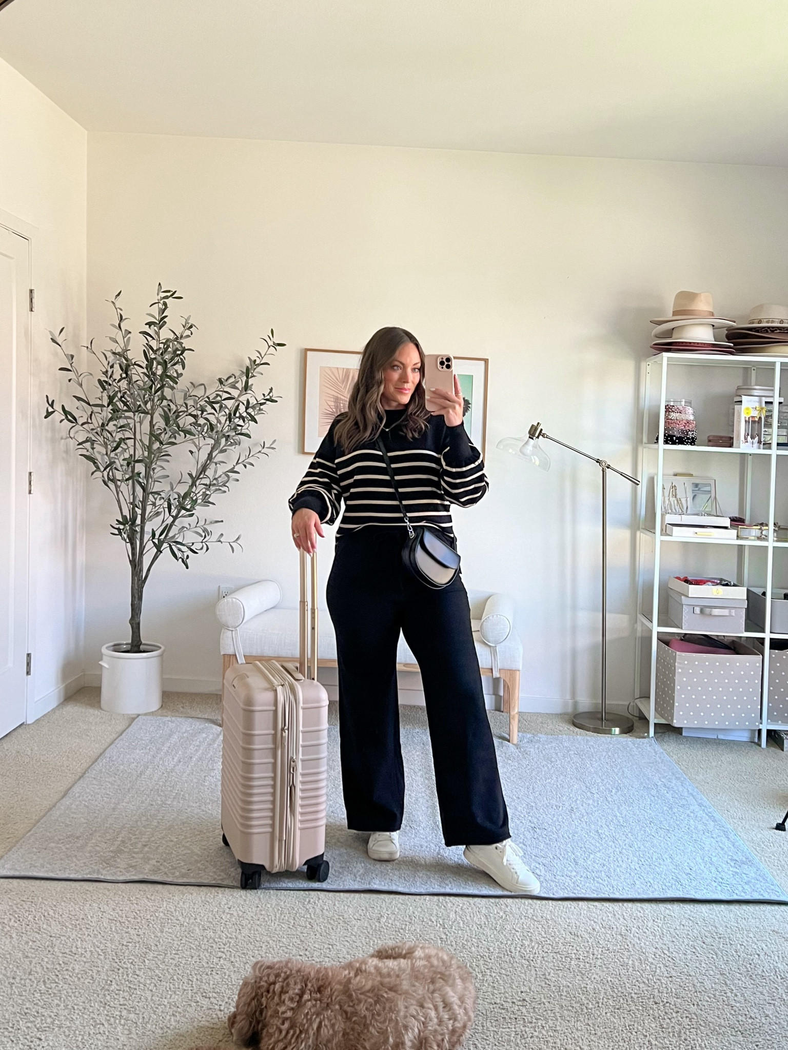Amazon travel outfit 🩷 wearing a medium but I’d probably size up 1-2x if you’re wanting it looser and more oversized! I’m 5’5”

Love this carry on! 

#LTKTravel #LTKFindsUnder100 #LTKMidsize