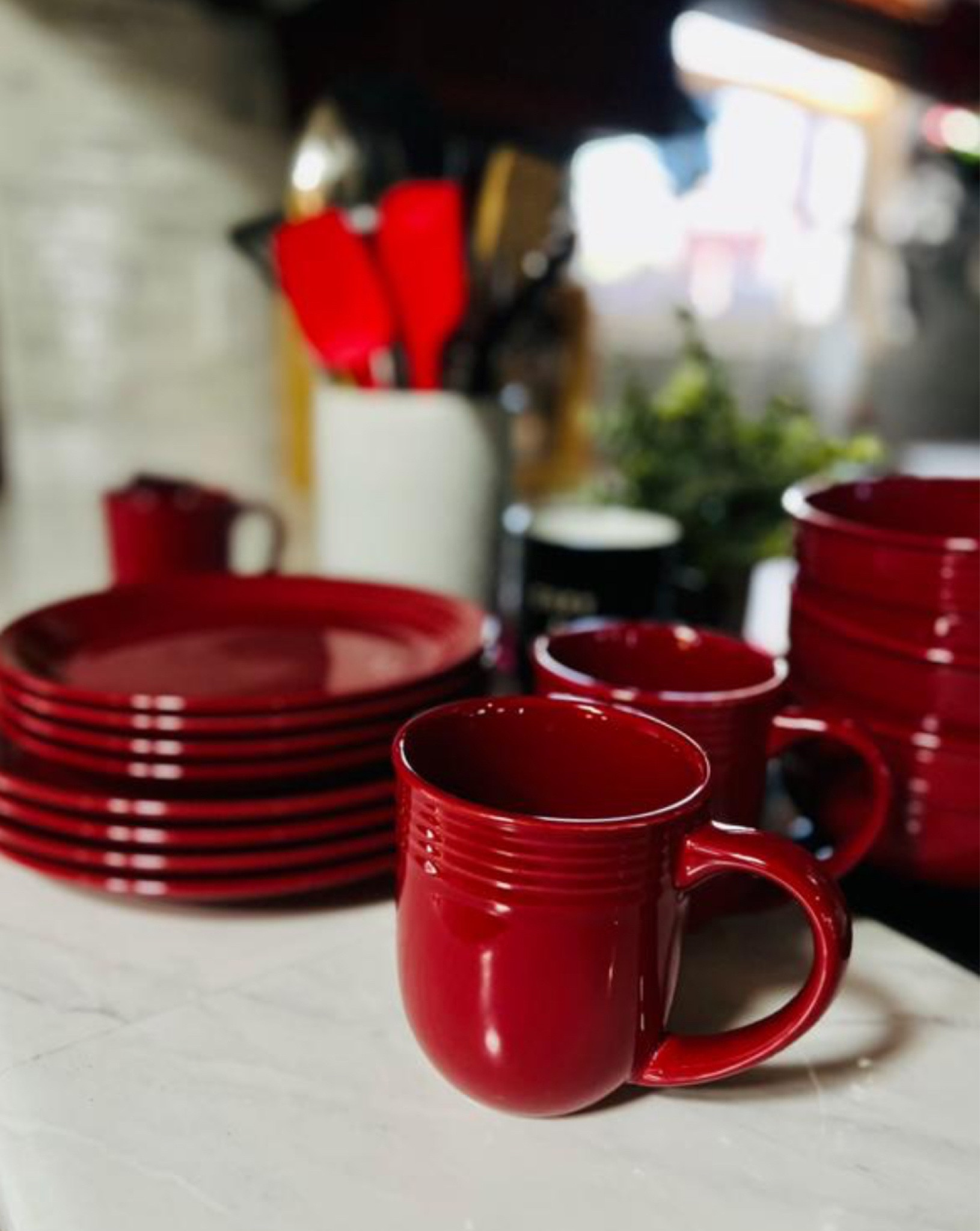 Loving this Mainstays dinnerware set in red ( the navy is gorgeous too❤️) I got delivered with my Walmart+ membership! Check out the blog for more information on all the benefits and check out below more home decor items I’m loving! #walmartpartner #walmartplus #walmart @walmart home decor, kitchen, living room, bedroom, Walmart finds 

#LTKSpringSale #LTKhome #LTKsalealert